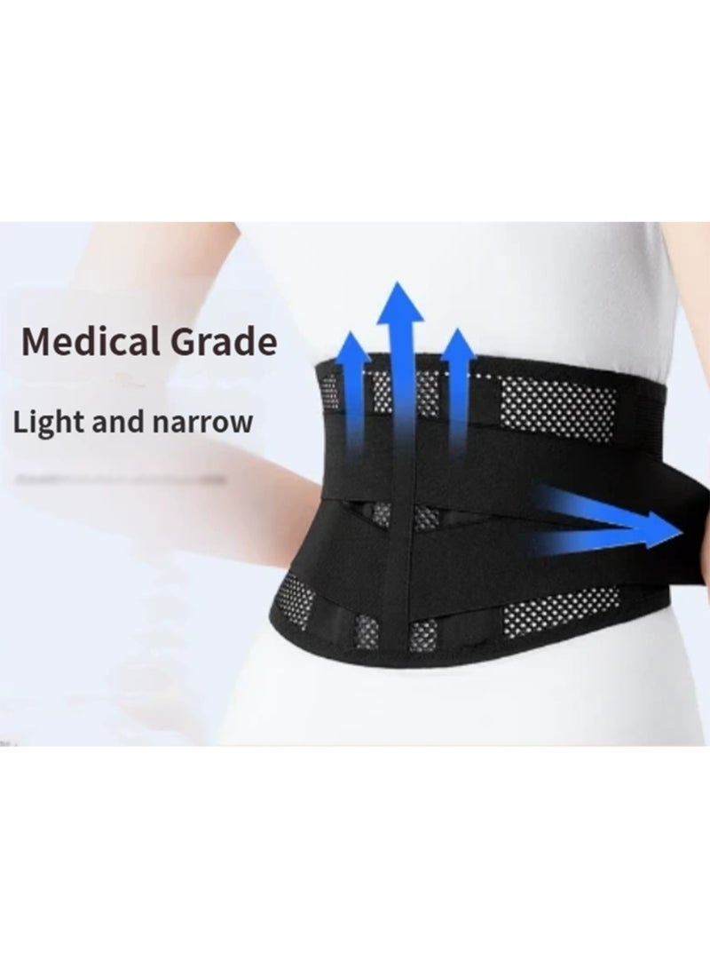 Arabest Back Brace for Lower Back Pain Relief with 11 Metal Plates Supports, Adjustable Back Support Belt for Weight lifting, Sports, Gym, Work, Back Pain Relief,Scoliosis - Large - Image 1